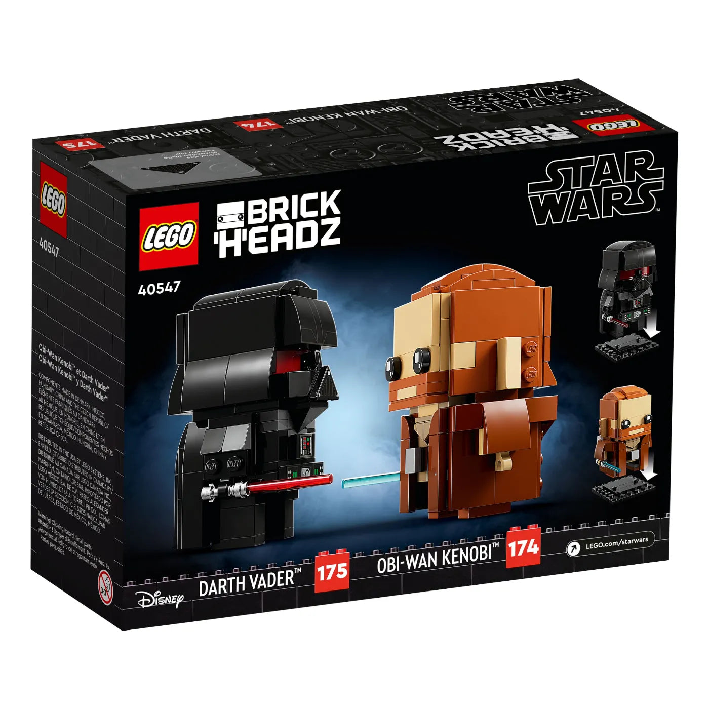 LEGO® BrickHeadz 40547 Obi-Wan Kenobi™ & Darth Vader™