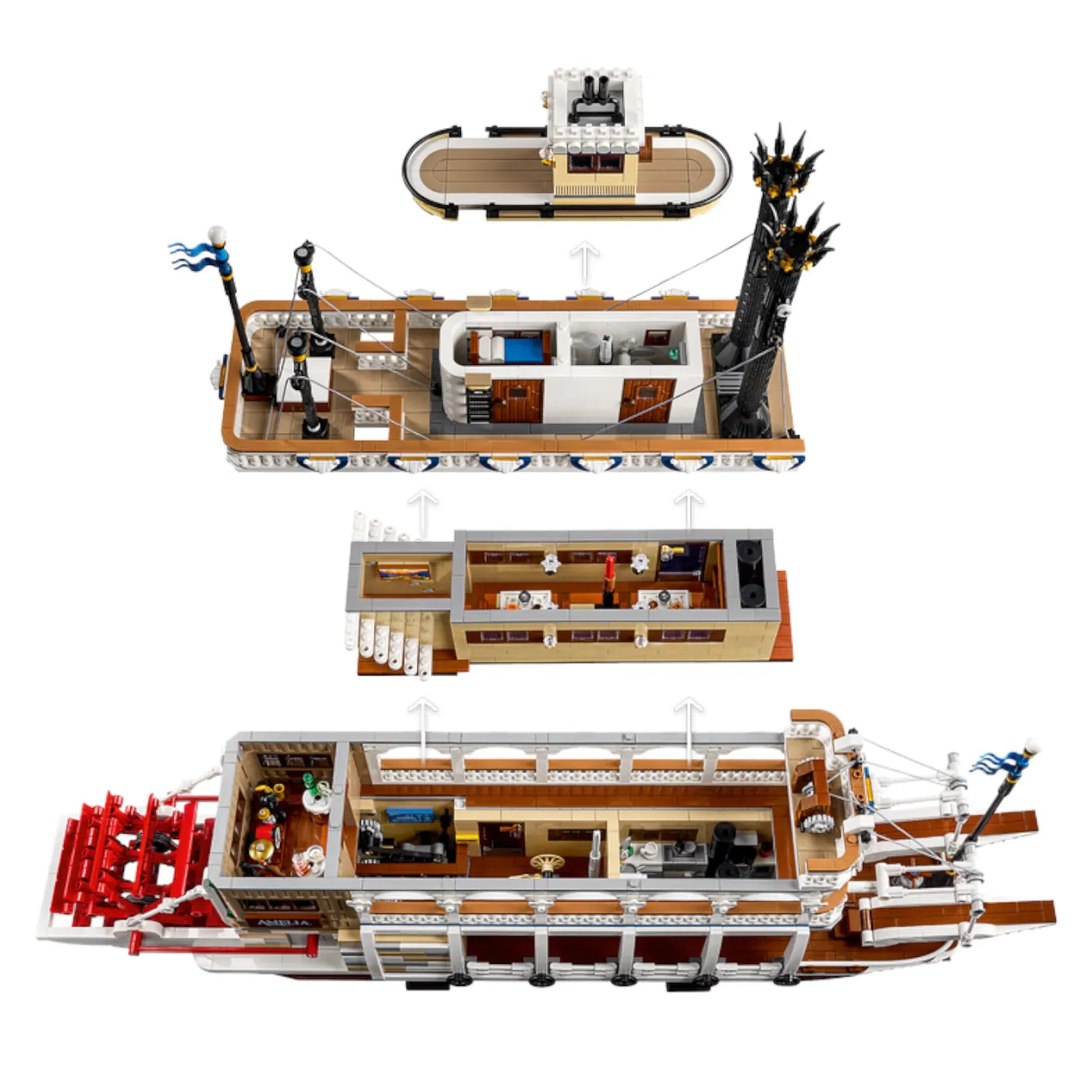 LEGO® Ideas 21356 Flussraddampfer
