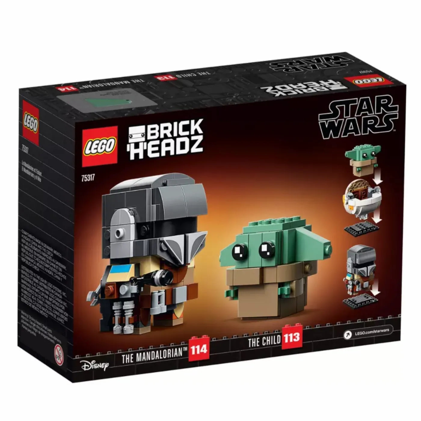LEGO® BrickHeadz™ 75317 Der Mandalorianer™ und das Kind