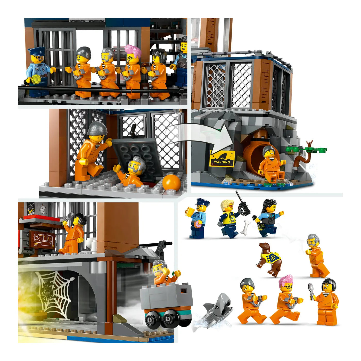 LEGO® City 60419 Polizeistation auf der Gefängnisinsel