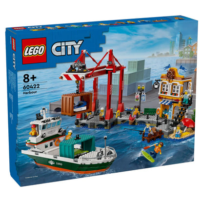 LEGO® City 60422 Hafen mit Frachtschiff