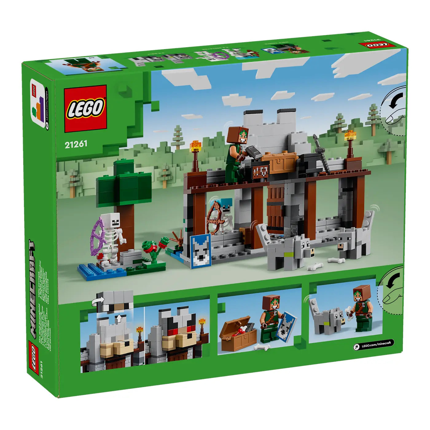 LEGO® Minecraft® 21261 Die Wolfsfestung
